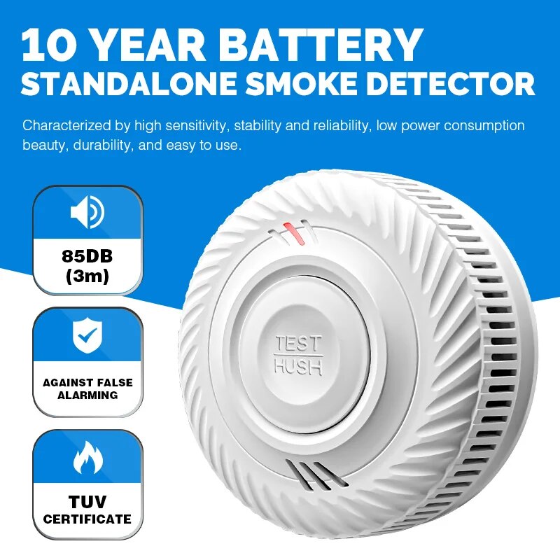 Smoke Detector Interconnected - 1 buah detektor asap peringatan, deteksi