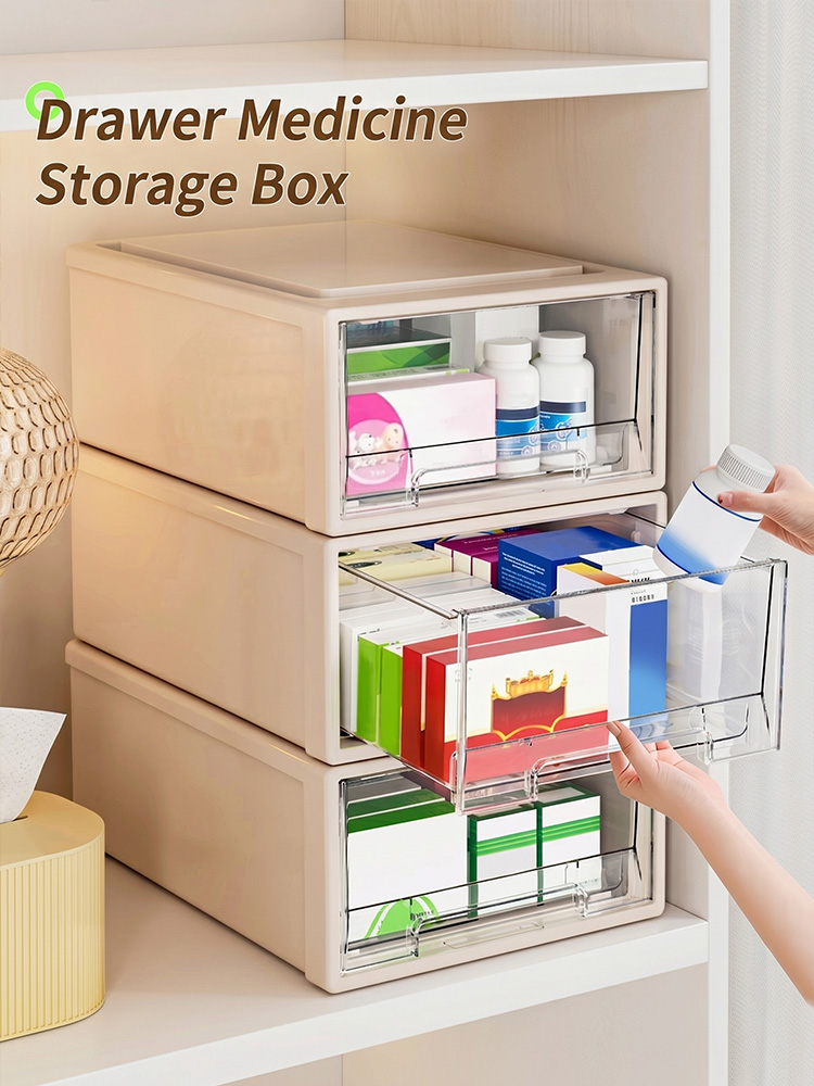 Medicine Cabinet Lock - Kotak Organizer Obat Kapasitas Besar, Kotak