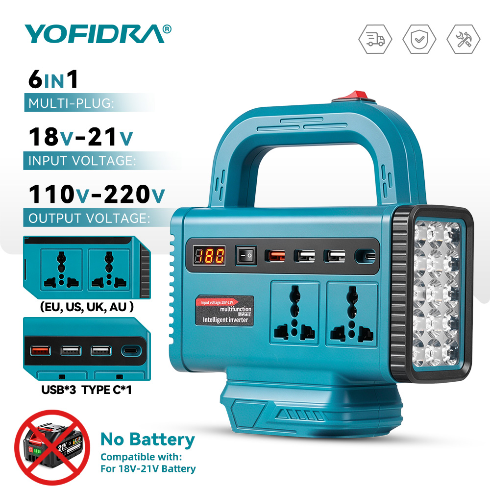 Power Outage Light - YOFIDRA 220V Inverter Daya Portabel Catu