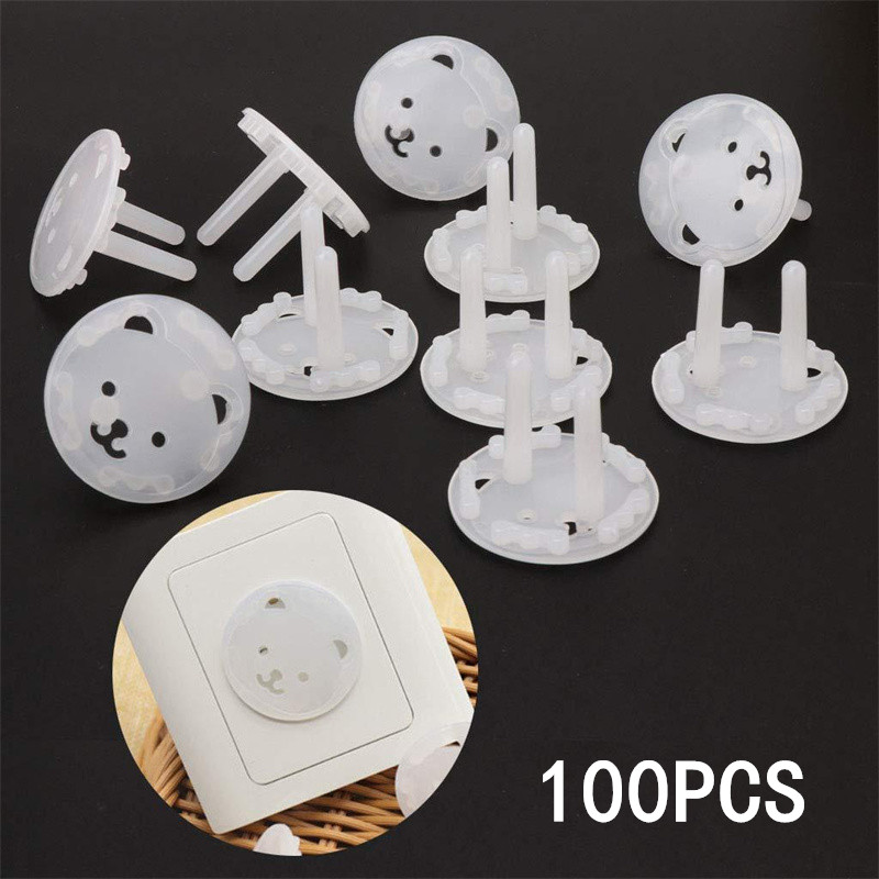 Outlet Cover Baby - 10/20/50/100 Buah Steker UE Pelindung Stopkontak