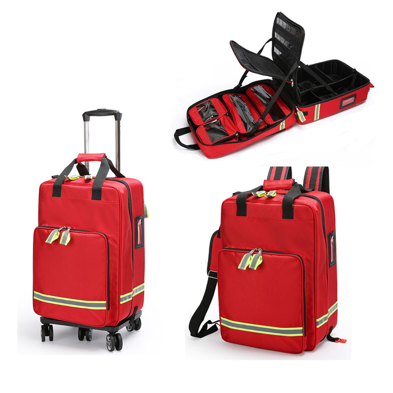 First Aid Bag Kit - Tas pertolongan pertama troli kosong kapasitas