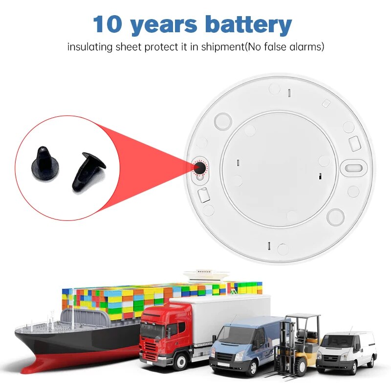 1 buah detektor asap peringata - Smoke Detector Interconnected ulasan dan harga