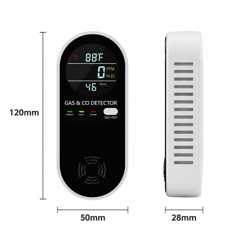 Detektor Gas LED 4 in 1 Multif - Co Detector Plug ulasan dan harga