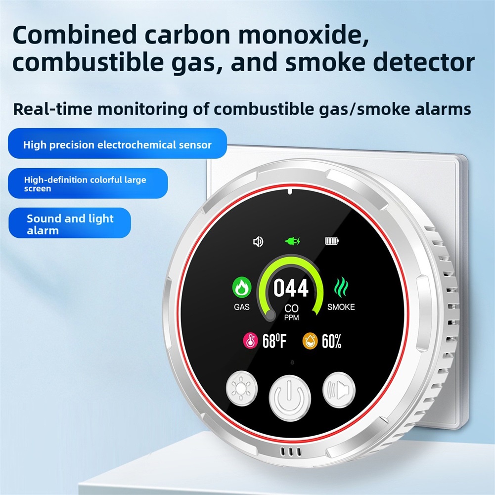 Home Safety Alarm,5 in 1 Carbo - Co Detector Plug ulasan dan harga
