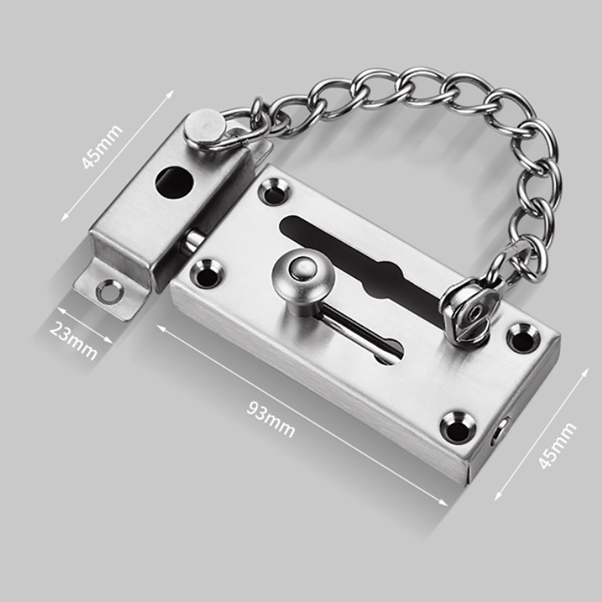 Kunci Pintu Baja Tahan Karat T - Security Chain Door ulasan dan harga