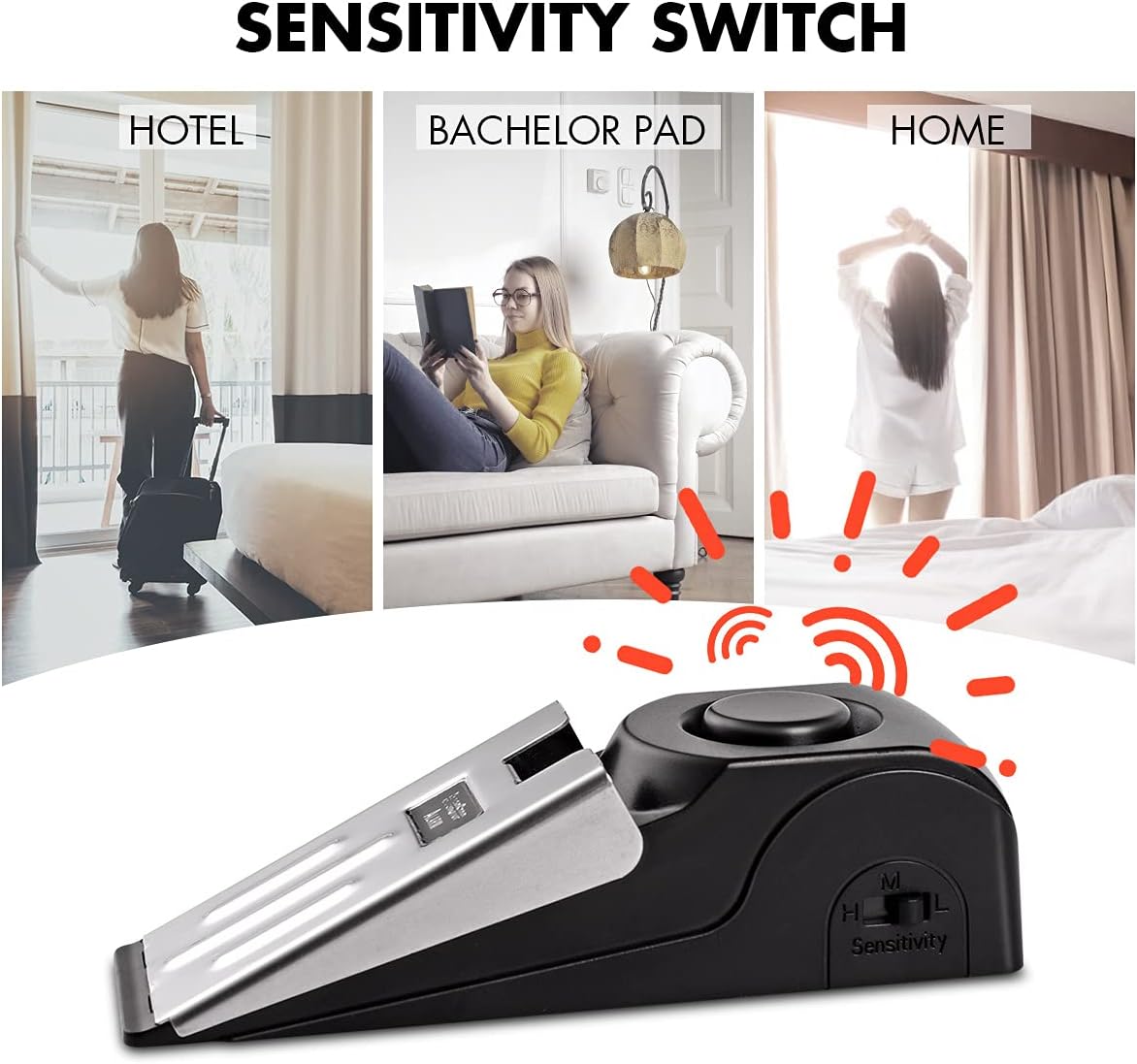 1/2 Buah Alarm Pintu Portabel  - Door Stop Alarm ulasan dan harga